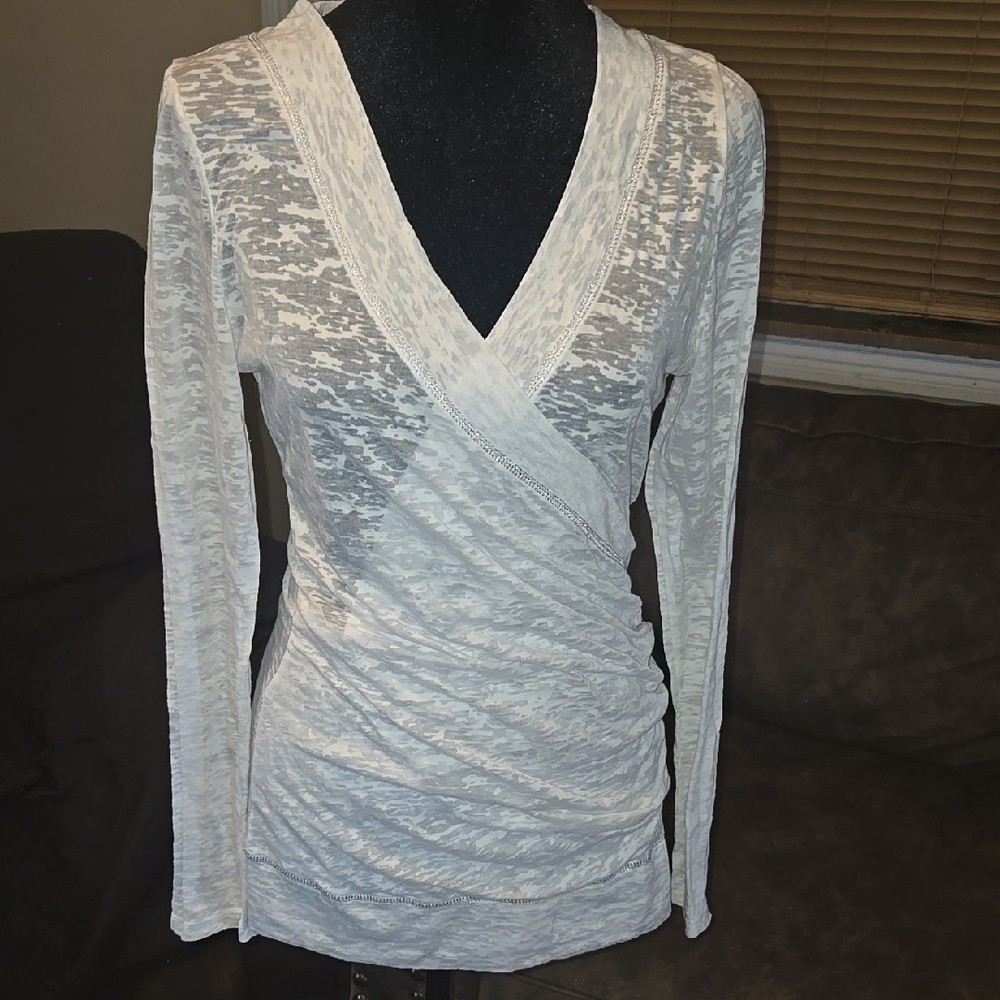 Elegant White Wrap Top